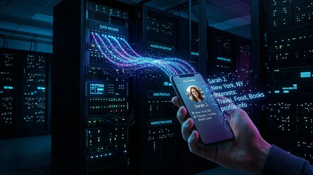 How Social Media Profiles Leak Personal Information to Data Brokers