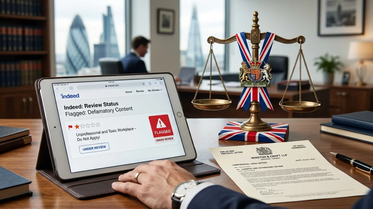 How UK Legal Escalation Works for a Harmful Indeed Review