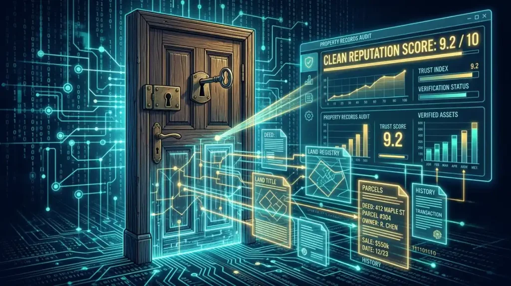 How does Land Registry information affect online reputation?