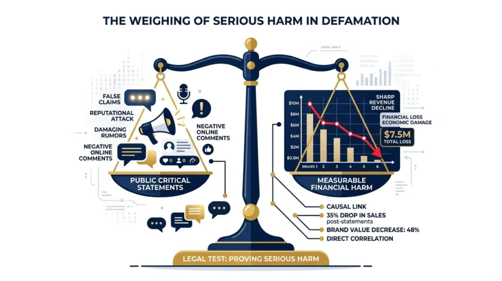How does the serious-harm requirement influence the strength of a case?