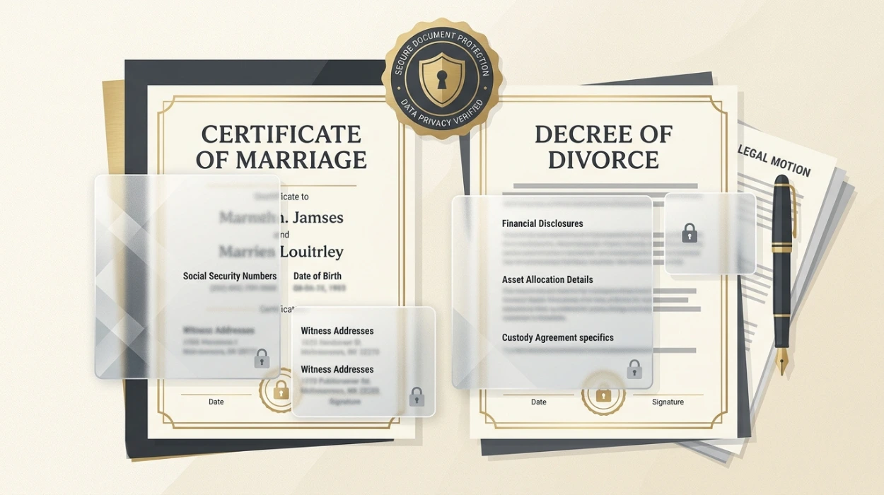 What Options Exist to Restrict Public Marriage and Divorce Records