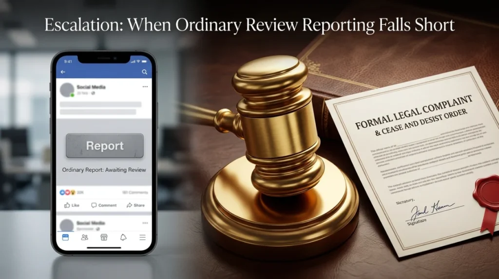 When is legal escalation more valuable than ordinary review reporting?