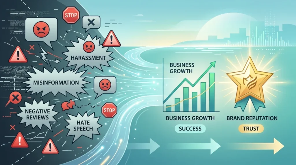 Which benefits justify using social media content removal services?