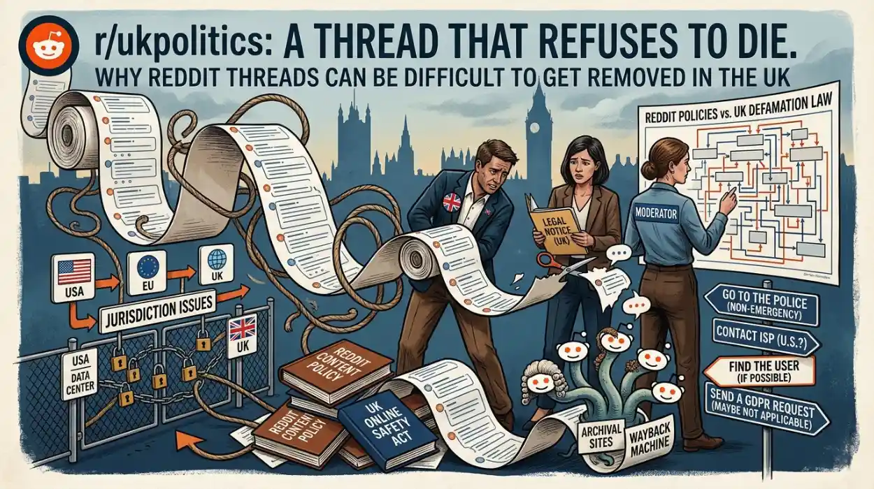 Why Reddit Threads Can Be Difficult to Get Removed in the UK