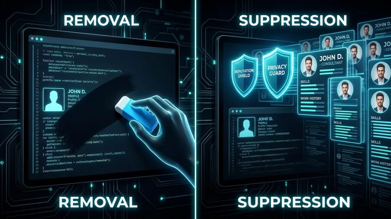 How Personal Information Removal Differs From Suppression Online