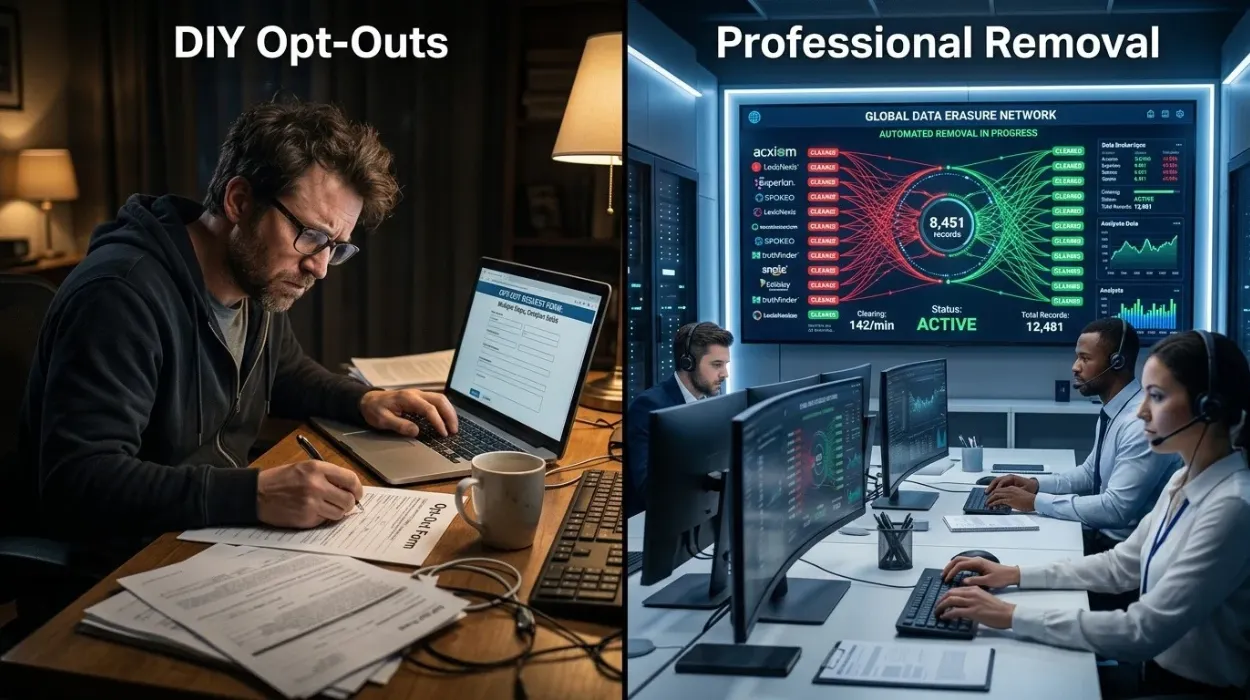 How Professional Personal Data Removal Differs From DIY Opt-Outs