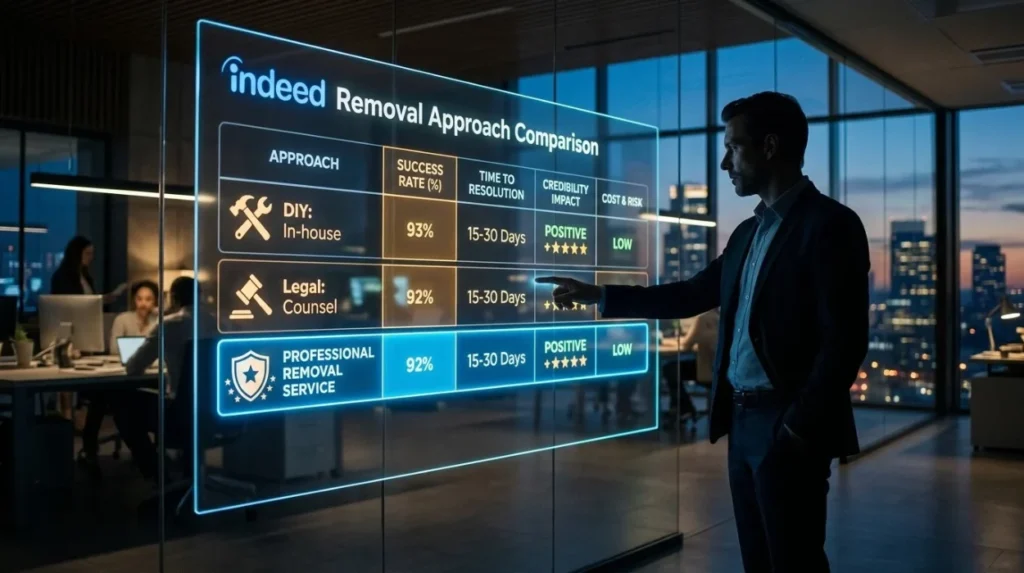 How Should Employers Evaluate the Effectiveness of Different Indeed Removal Approaches?