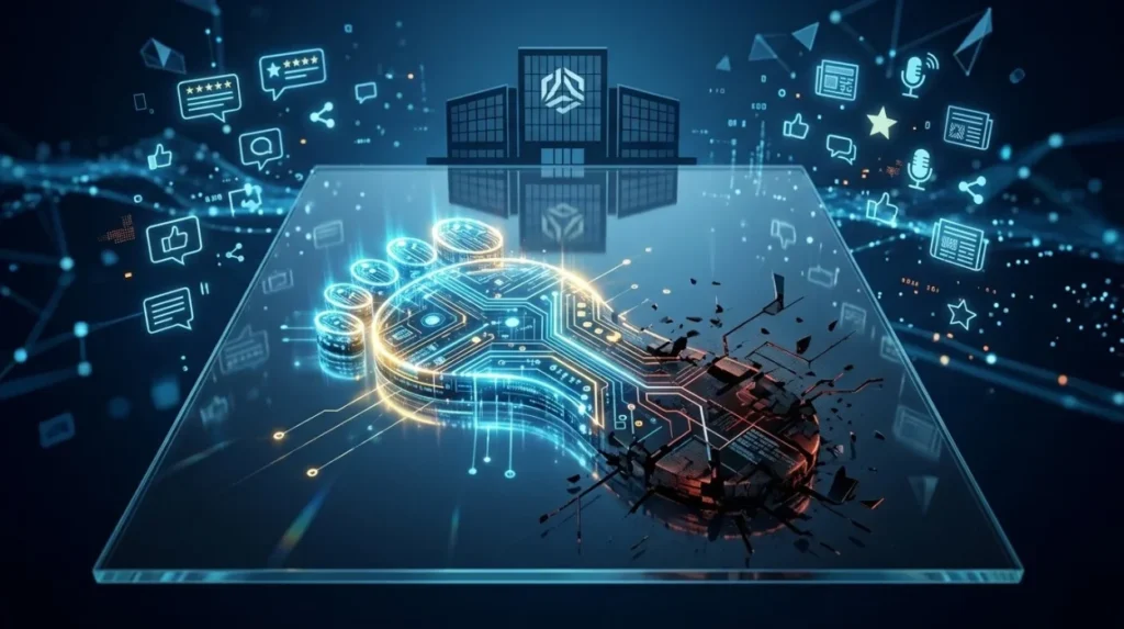 How does a business digital footprint affect reputation?