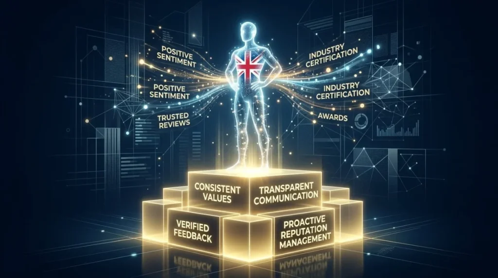 How does reputation management improve entity credibility for UK employers?
