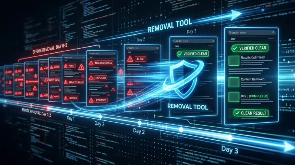 How quickly can professional removal work influence search visibility?