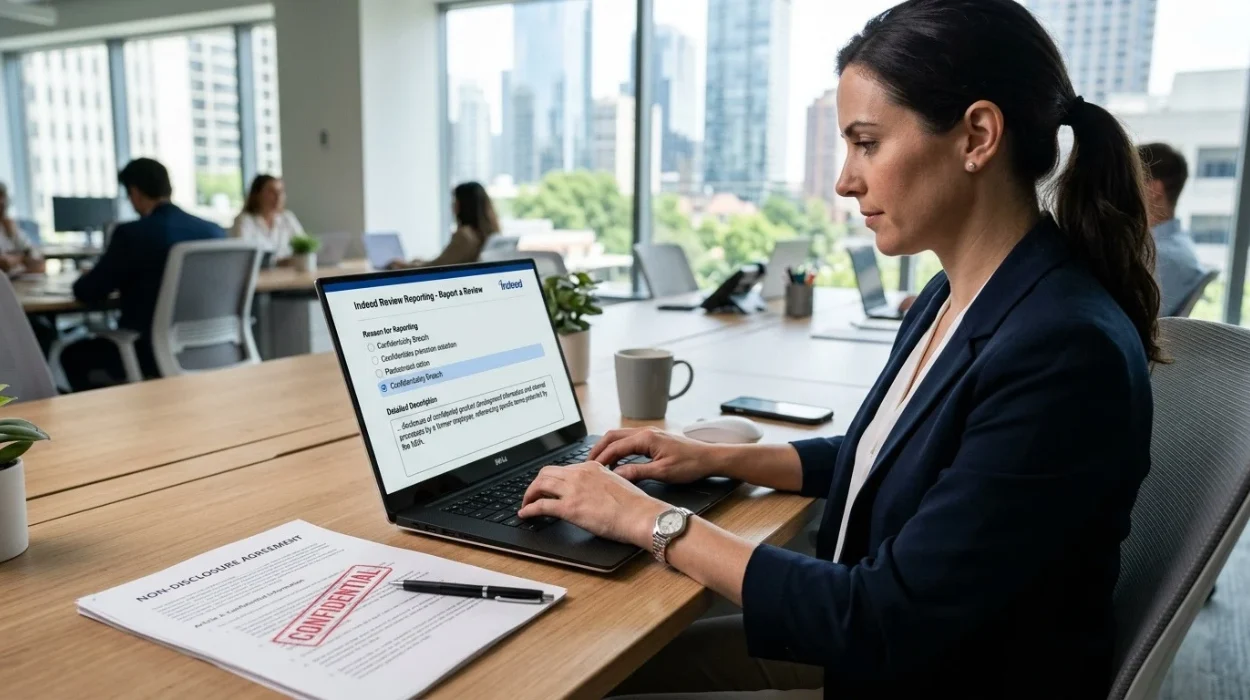 How to Report an Indeed Review That Breaches Confidentiality
