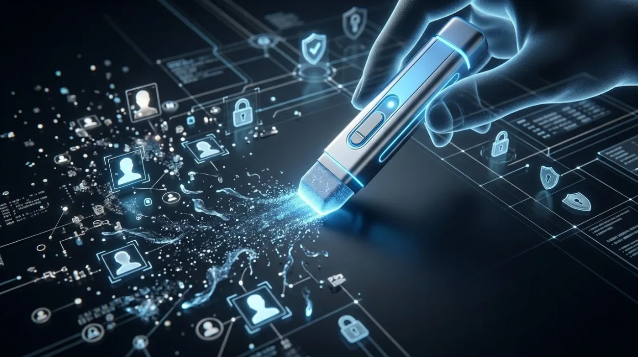 Online Data Erasure Services for Privacy Control