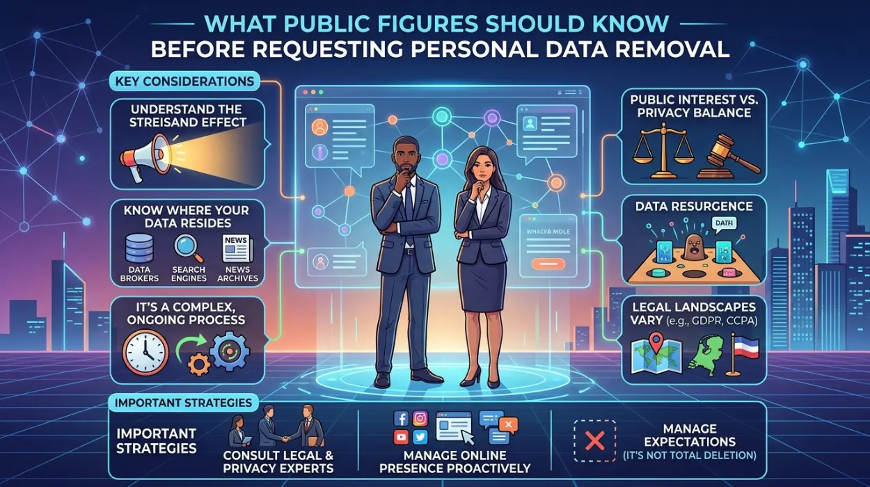 What Public Figures Should Know Before Requesting Personal Data Removal