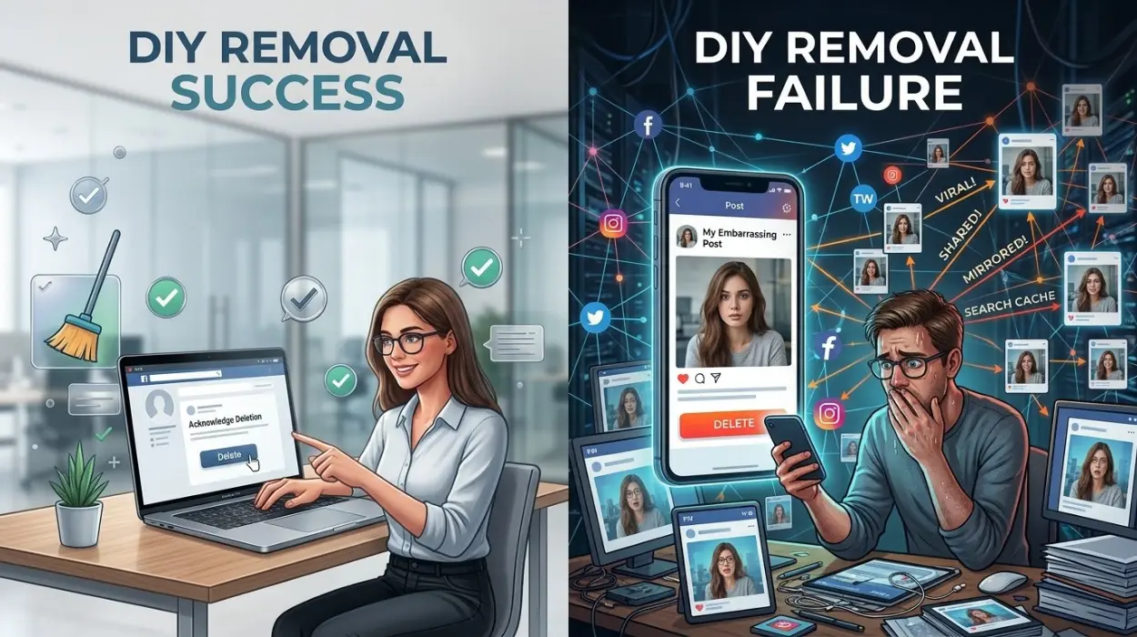 When DIY Social Media Content Removal Works and When It Fails