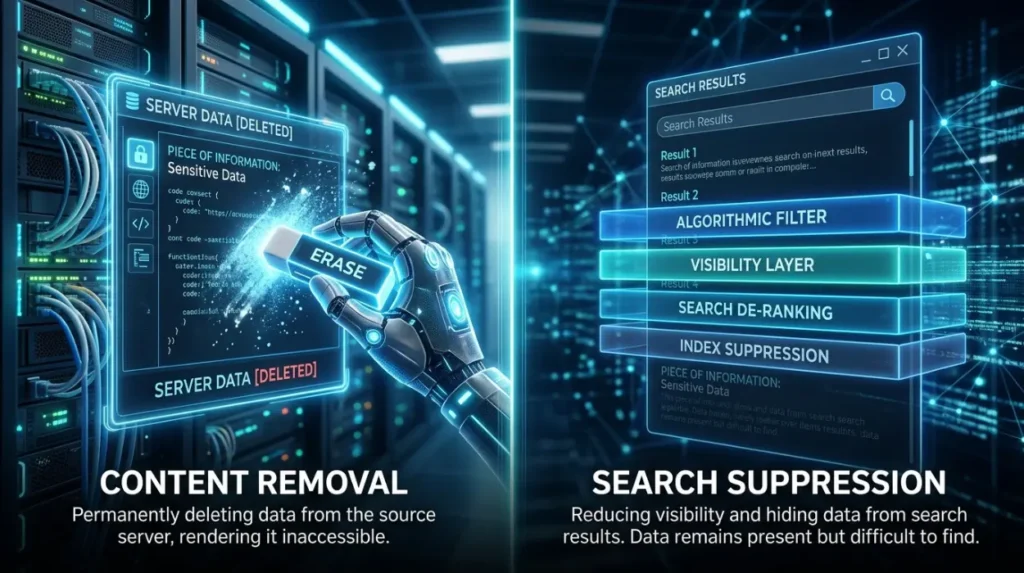 When Is Removal More Appropriate Than Search Suppression?