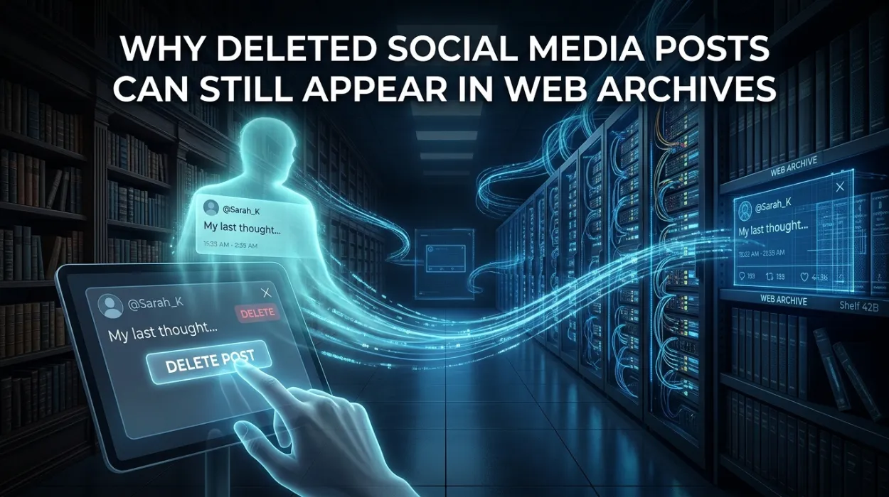 Why Deleted Social Media Posts Can Still Appear in Web Archives