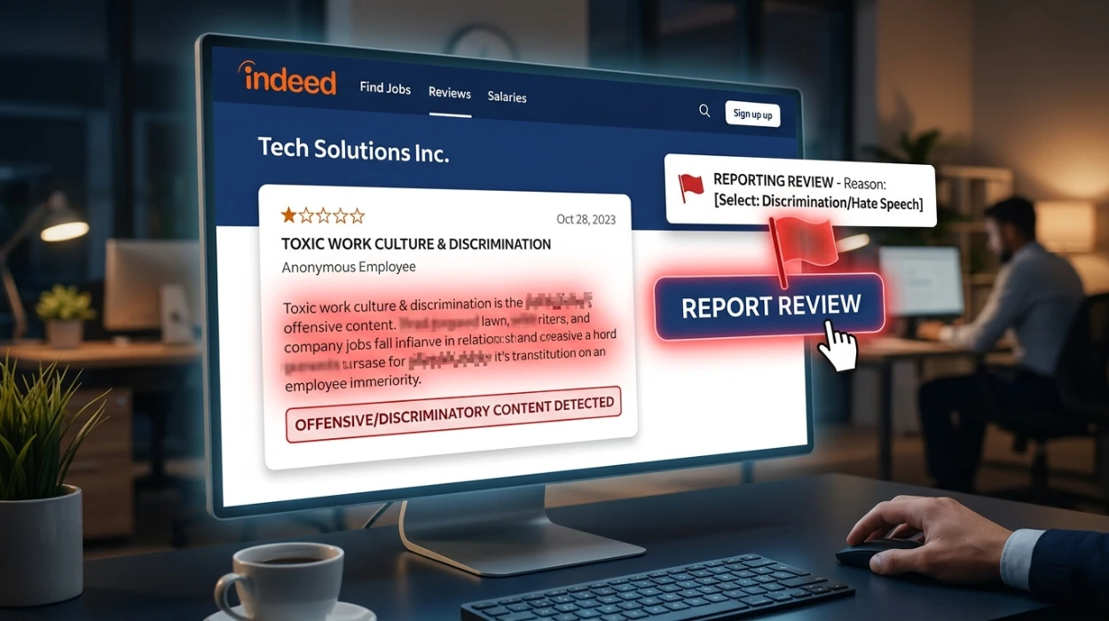 Why Discriminatory Language in Indeed Reviews Can Be Reported