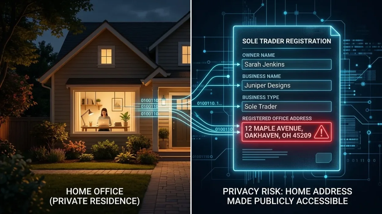 Why Sole Traders Often Expose Home Addresses Registering a Business