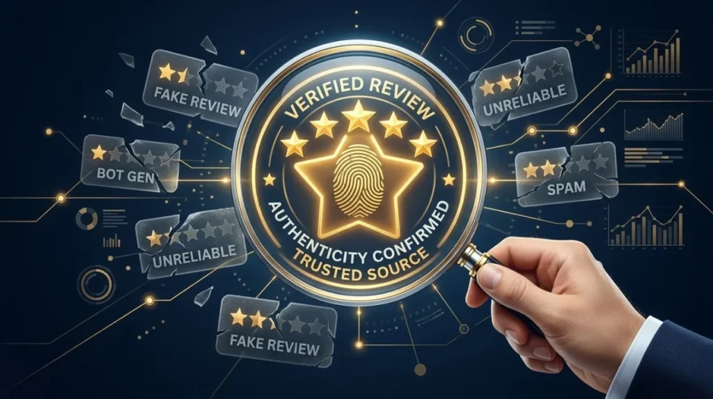 Why does review authenticity matter for reputation signals?