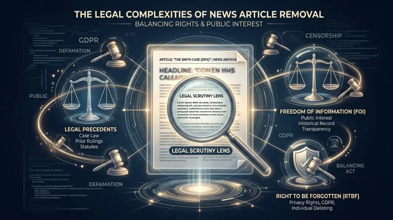 Can You Legally Force a News Website to Take Down an Old Article?