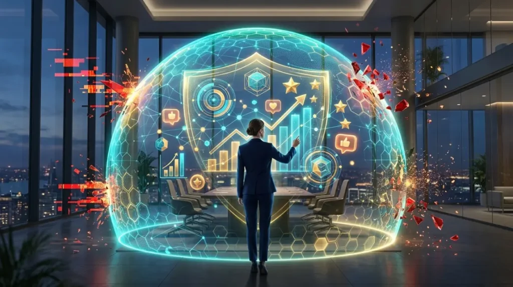 How does the removal process protect reputation and reduce business risk?