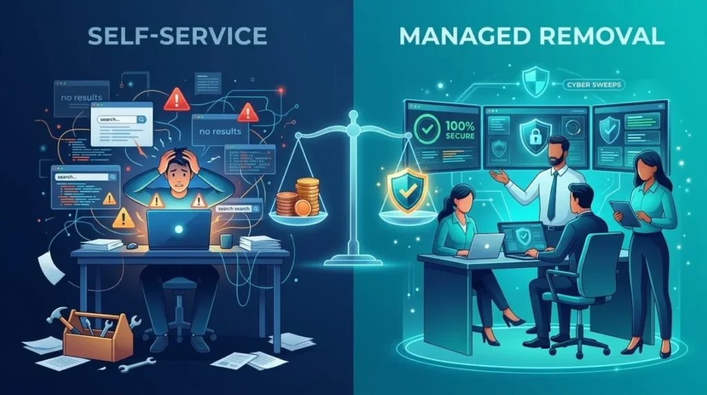 Is Managed Removal Worth the Cost Compared with Self-Service Tools?