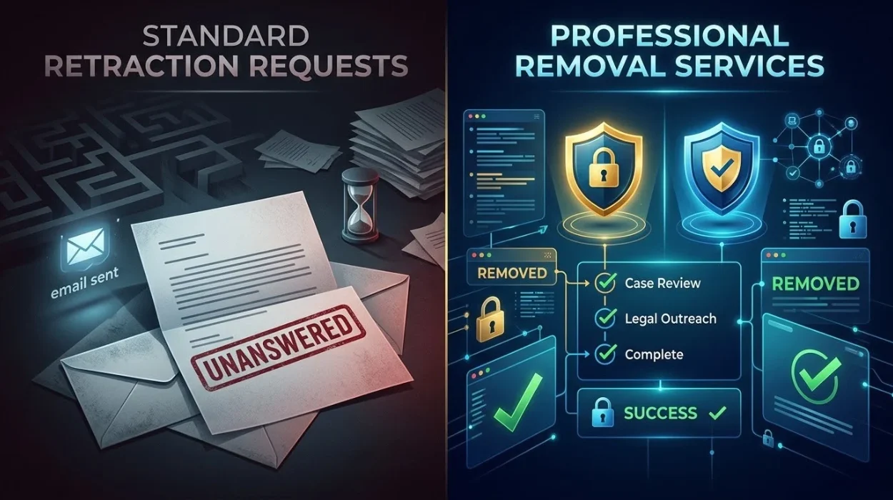 Standard Retraction Requests vs. Professional Article Removal Services