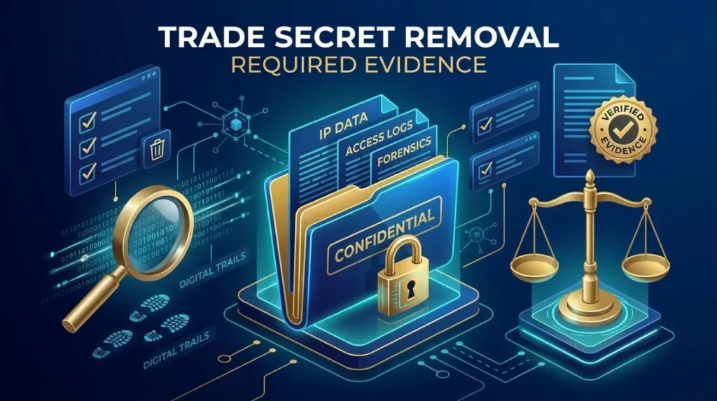 What Evidence Is Required to Support a Trade Secret Removal Complaint?