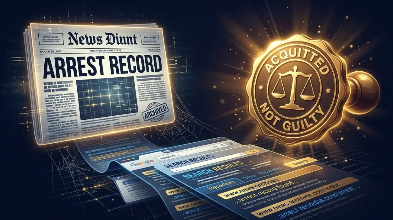 Why Newspaper Reports of Past Arrests Persist Even After Acquittal